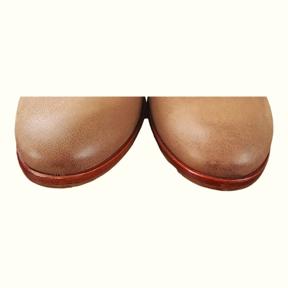 Sam Edelman Suede Leather Ankle Bootie, Paige, Western Fringe, Tan, Size 7M - Picture 7 of 11